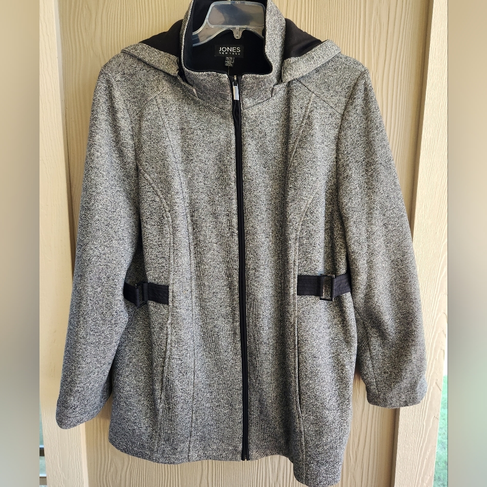 Jones New York Salt Pepper Gray Jacket